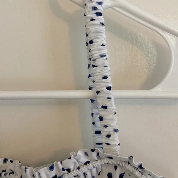 ❗️CLOSET CLOSING❗️NWT J. CREW Cinched-waist poplin tank top blouse polka dot S - Picture 7 of 10